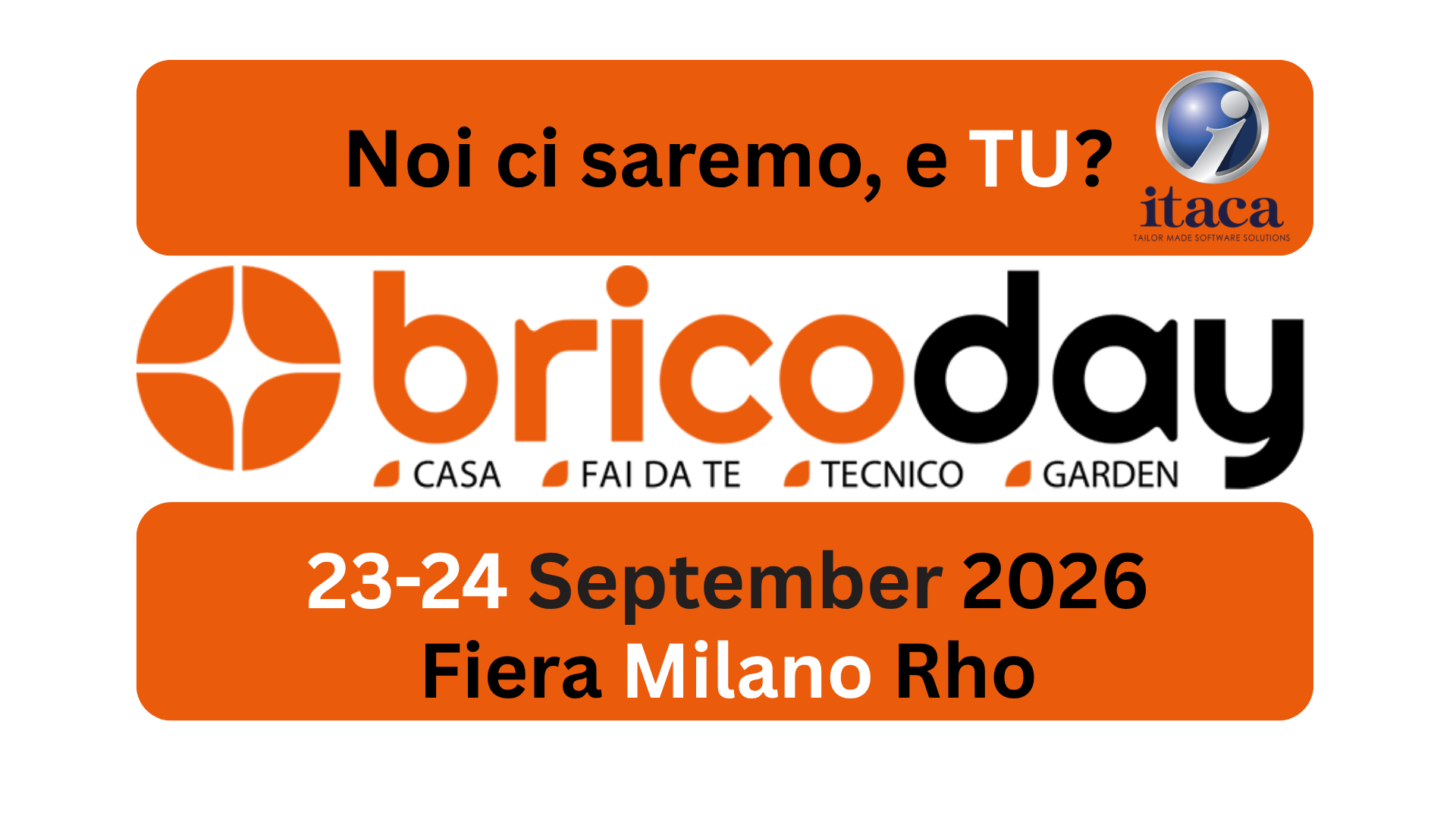 Ci vediamo al Bricoday 2026?